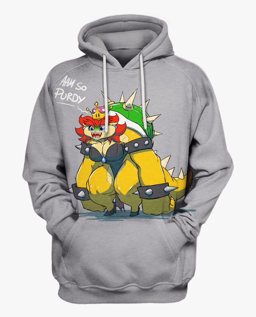 Gearhuman 3d Bowsette And Bowser Mario Tshirt - Peppa Pig Thrasher Hoodie, HD Png Download, Free Download