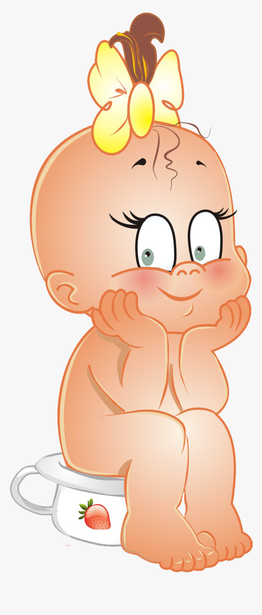 Lady Clipart Lollypop - Clipart Cartoon Baby, HD Png Download, Free Download