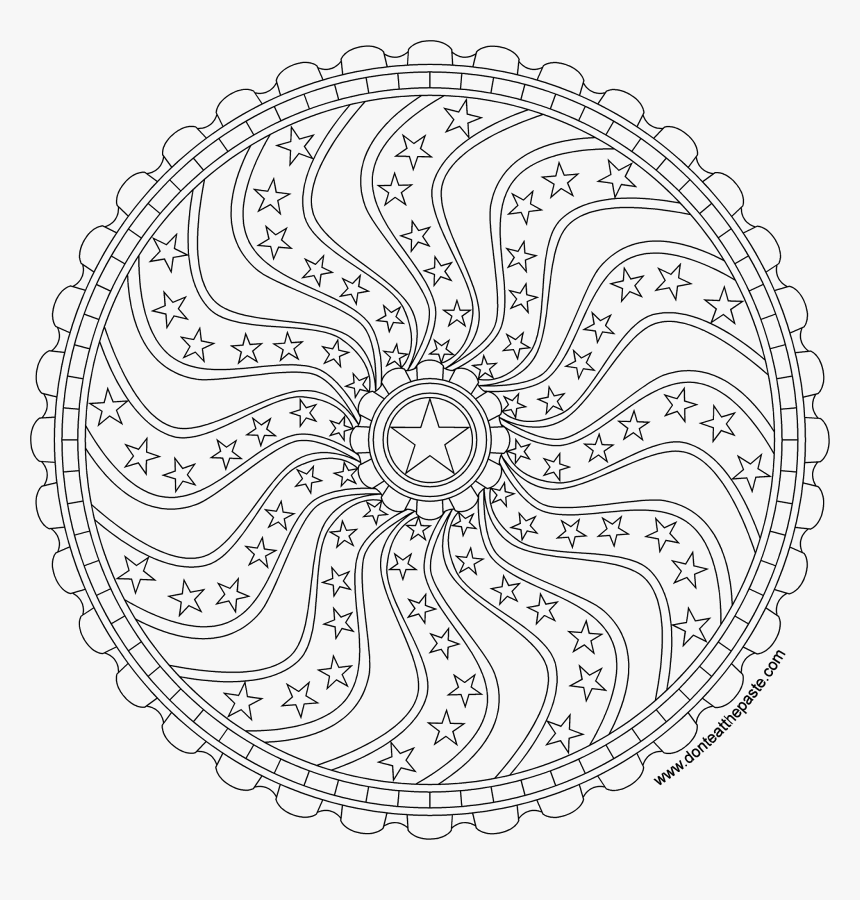 Transparent Adult Coloring Pages Png - Rainbow Mandala Coloring Pages, Png Download, Free Download