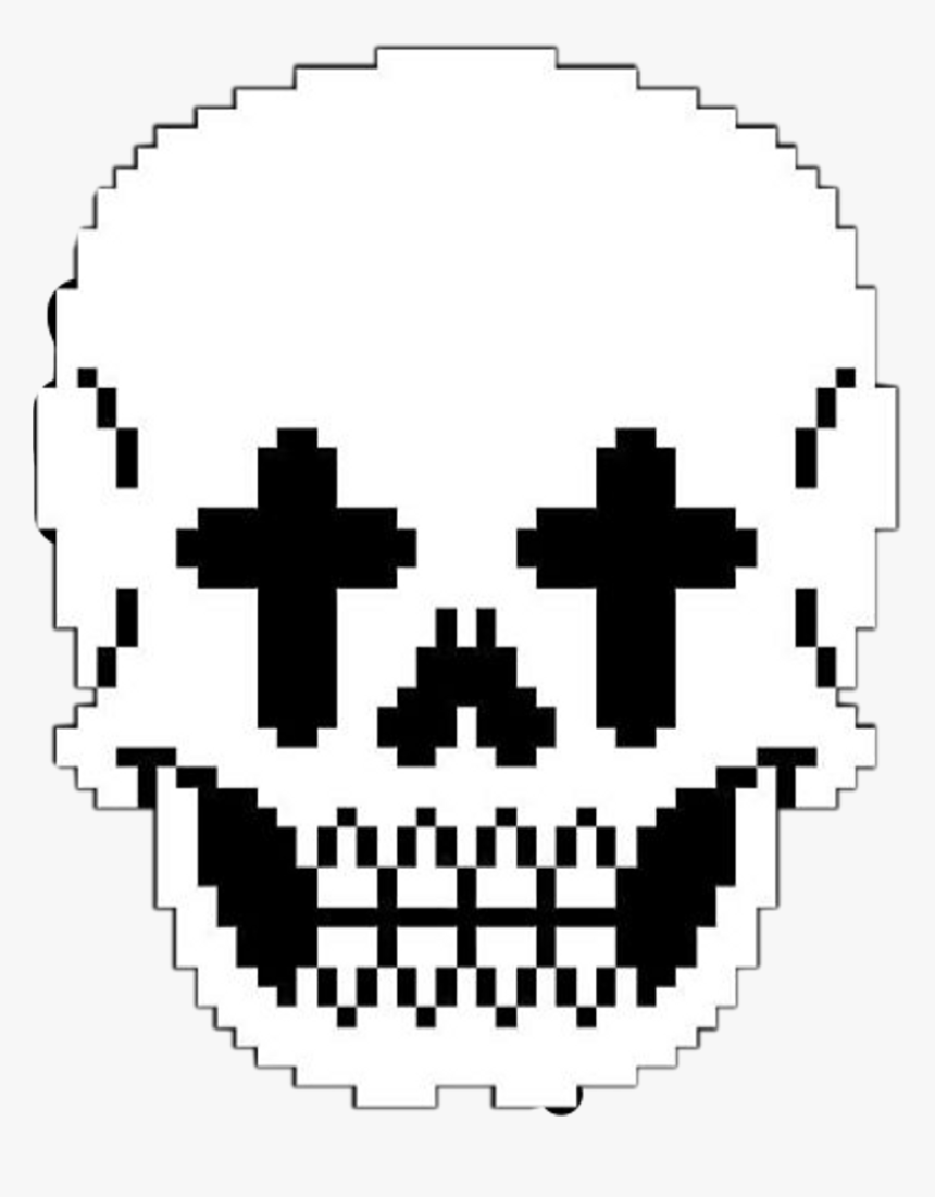 #pixel #pixeled #pixelesskull #skull #cross #black - Circle, HD Png Download, Free Download