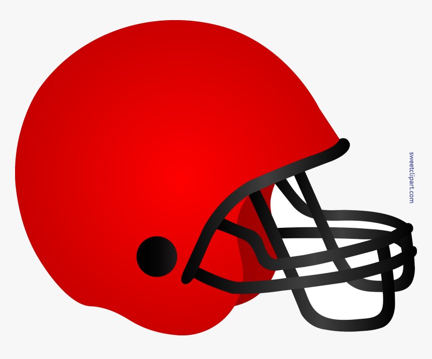 Football Helmet Red Clip Art Transparent Png - Clipart Transparent Background Football Helmet, Png Download, Free Download