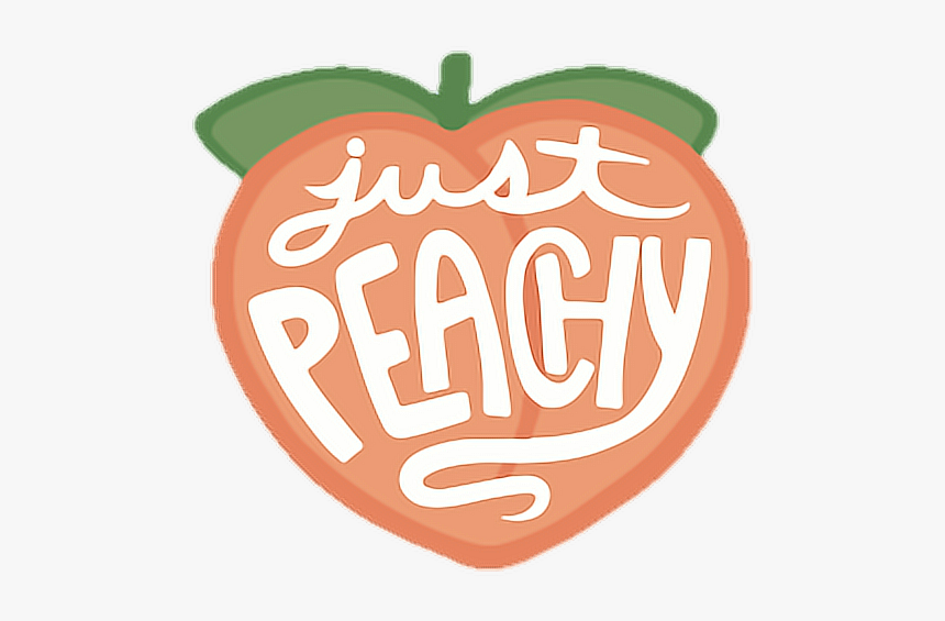 #fruit #peachy #peach #happy #positive #cute #tumblr - Illustration, HD Png Download, Free Download