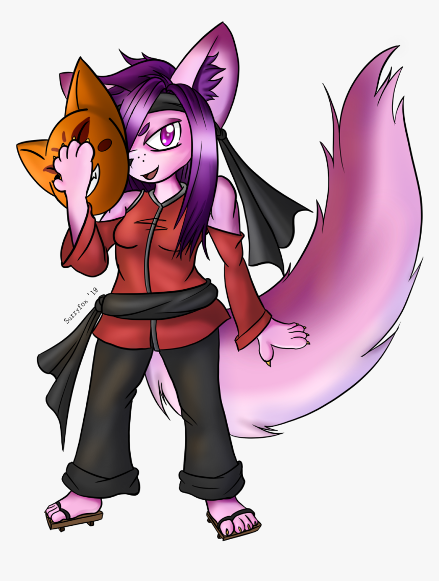 Foxes Wear Masks Too - Cartoon, HD Png Download, Free Download