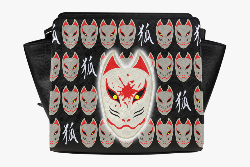 Japanese Fox Mask Satchel Bag - Illustration, HD Png Download, Free Download