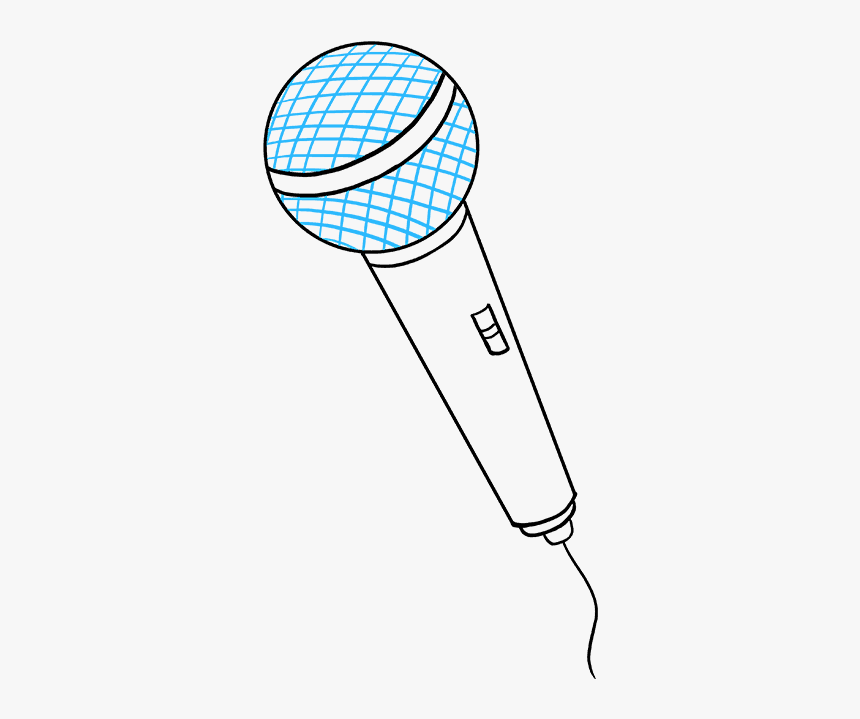 How To Draw Microphone - Drawing Of Microphone, HD Png Download, Free Download
