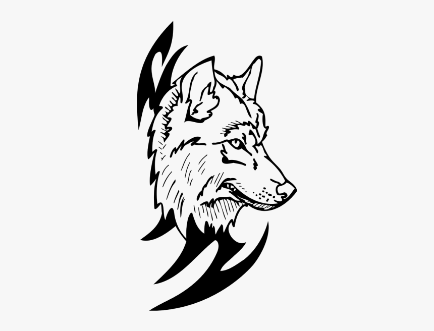 White Wolf Clipart Carnivore - Wolf Head Wolf Colouring Ins, HD Png Download, Free Download