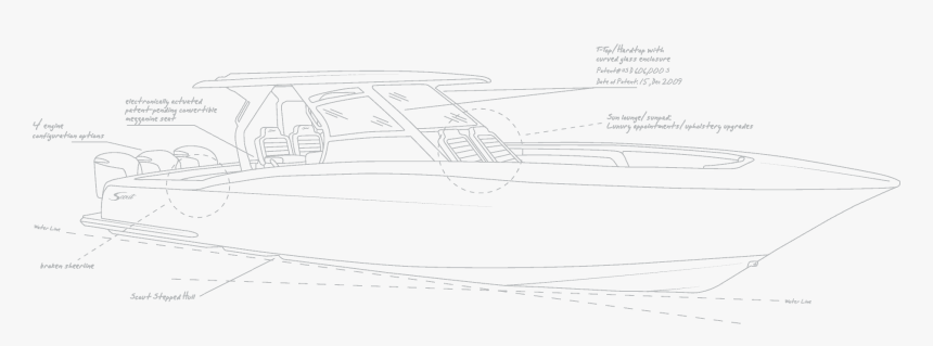 530 Lxf Scout Line Drawing - Sketch, HD Png Download, Free Download