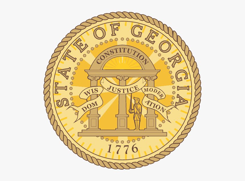 Georgia State Seal Vector - State Of Georgia Seal, HD Png Download, Free Download