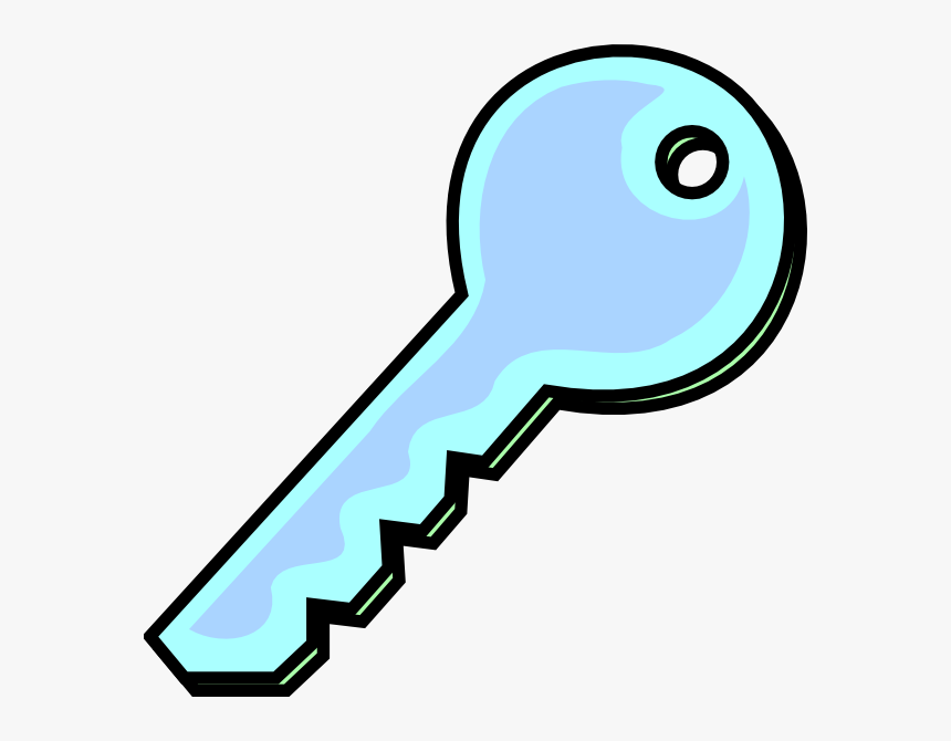 Grey Blue Key Svg Clip Arts - Key Clip Art, HD Png Download, Free Download