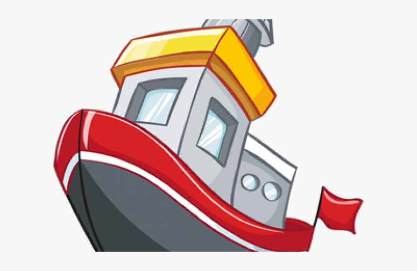 Fishing Boat Clipart Transportation - Cartoon Ship Vector, HD Png Download, Free Download