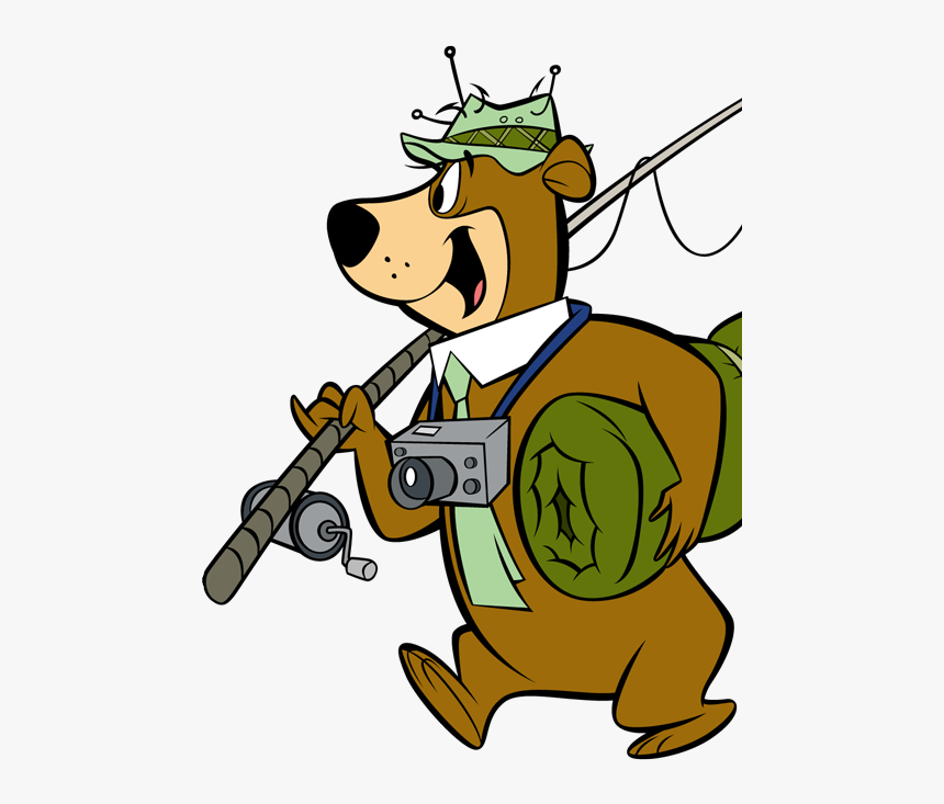 Yogi Bear Fishing Clipart , Png Download - Yogi Camping, Transparent Png, Free Download