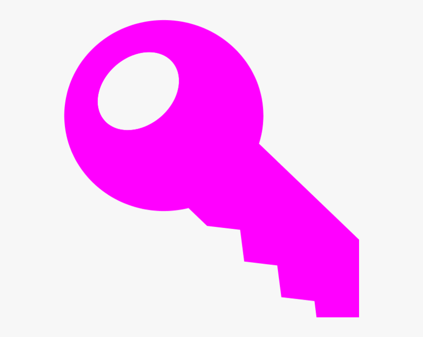 Pink Key Cliparts - Pink Key Clipart, HD Png Download, Free Download