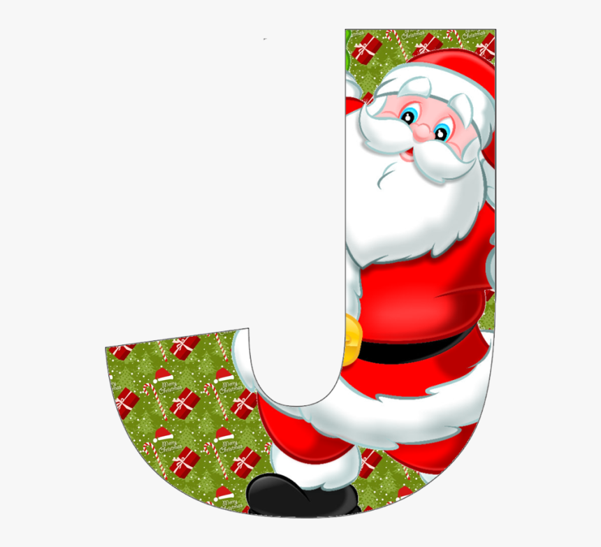 Pin Christmas Alphabet Letter Clip Art - Christmas Alphabet Letters Santa Claus, HD Png Download, Free Download