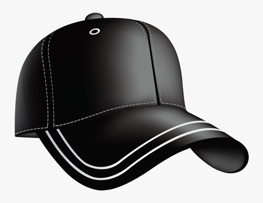Clipart Black Baseball Hat, HD Png Download, Free Download