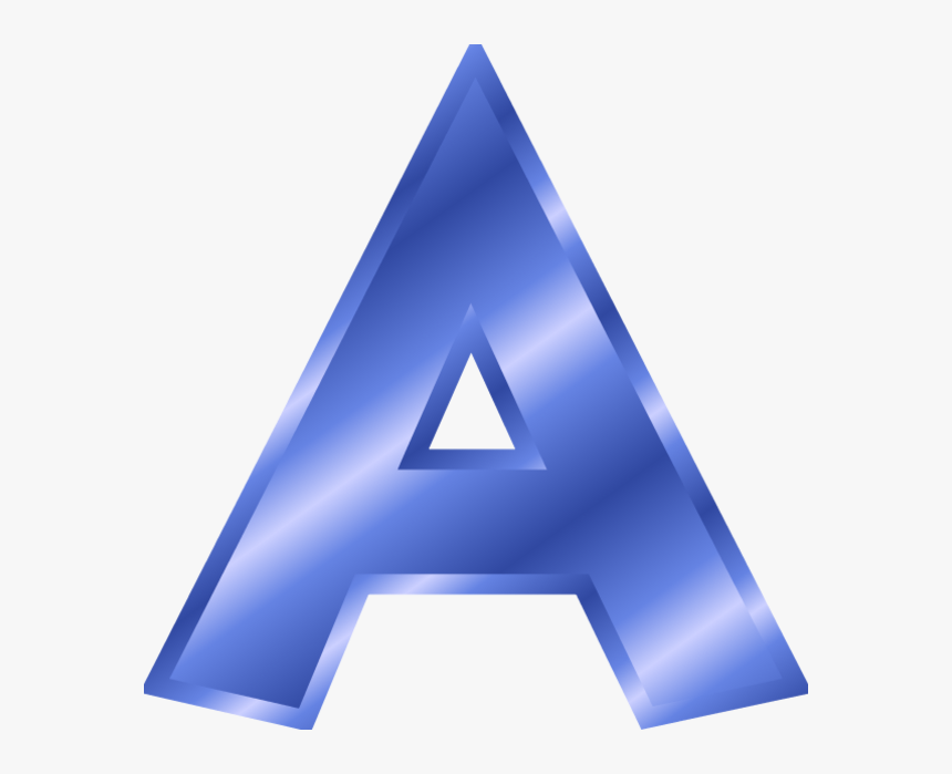 Letter Clipart Blue - Letter A Blue Color, HD Png Download, Free Download