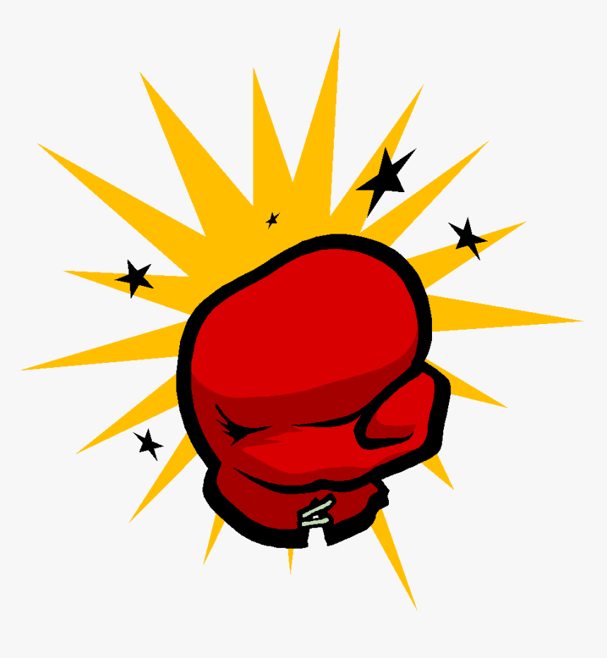Boxing Gloves Punching Clip Art - Cartoon Boxing Glove Punch, HD Png  Download - kindpng