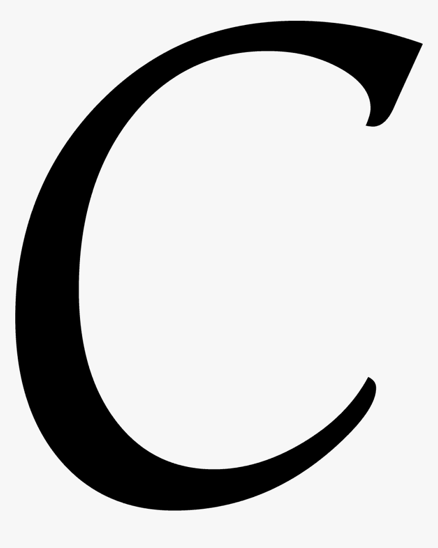 Transparent Letter Clipart - Transparent Letter C White Back, HD Png Downlo...