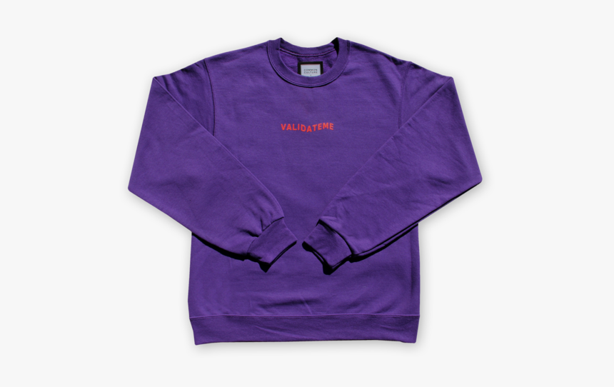 Validate Me Deep Purple Crewneck Clr - Crew Neck, HD Png Download, Free Download