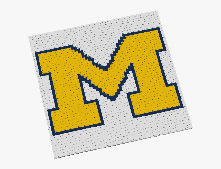 University Of Michigan Wolverines Logo - University Of Michigan Logo From Legos, HD Png Download, Free Download