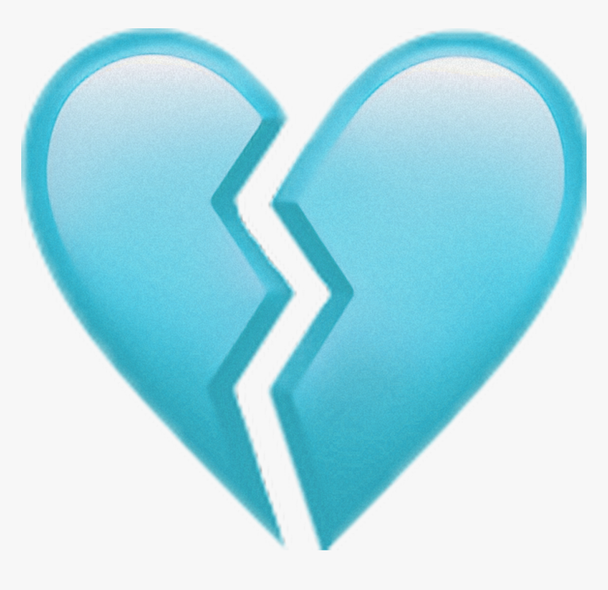 #brokenheart #blue #aesthetic #emoji #freetoedit , - Sad Love Broken Heart, HD Png Download, Free Download