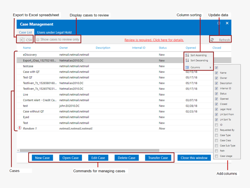 Case Management Dashboard New Case, HD Png Download, Free Download