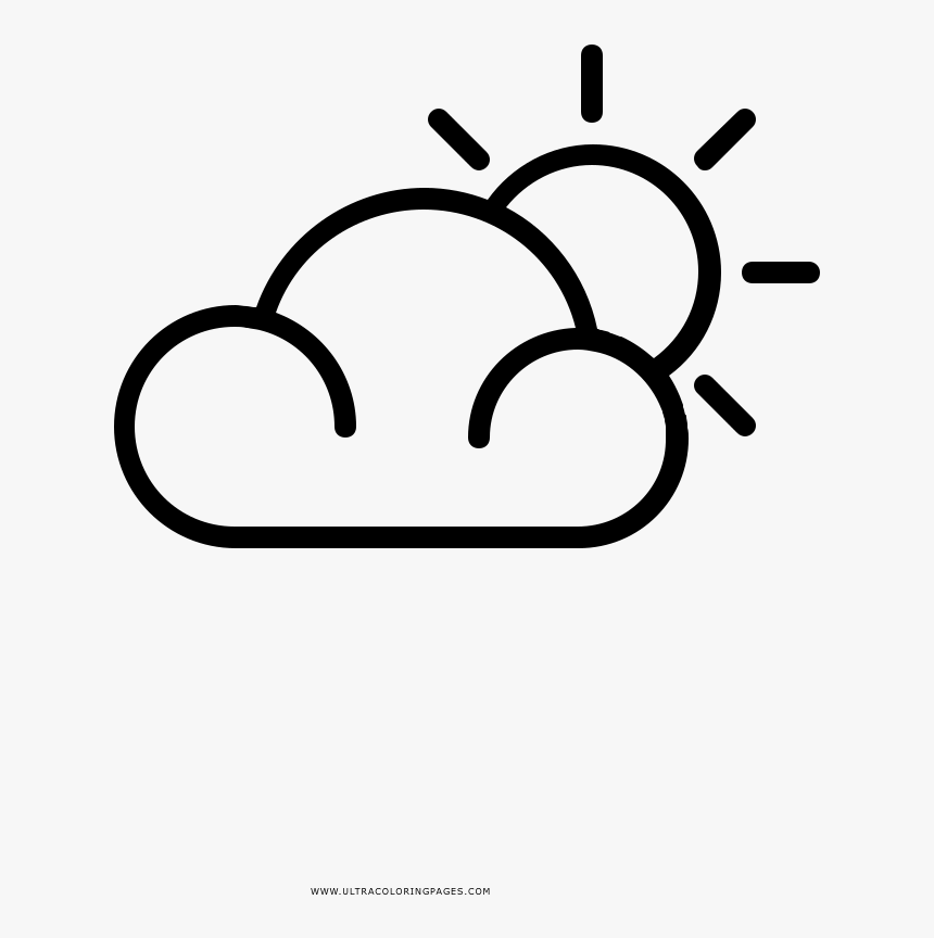 Sunny Day Png -sunny Day Coloring Page - Portable Network Graphics, Transparent Png, Free Download