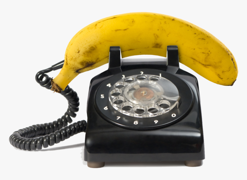 Bigstock Banana 7699599 - Banana On Phone, HD Png Download, Free Download