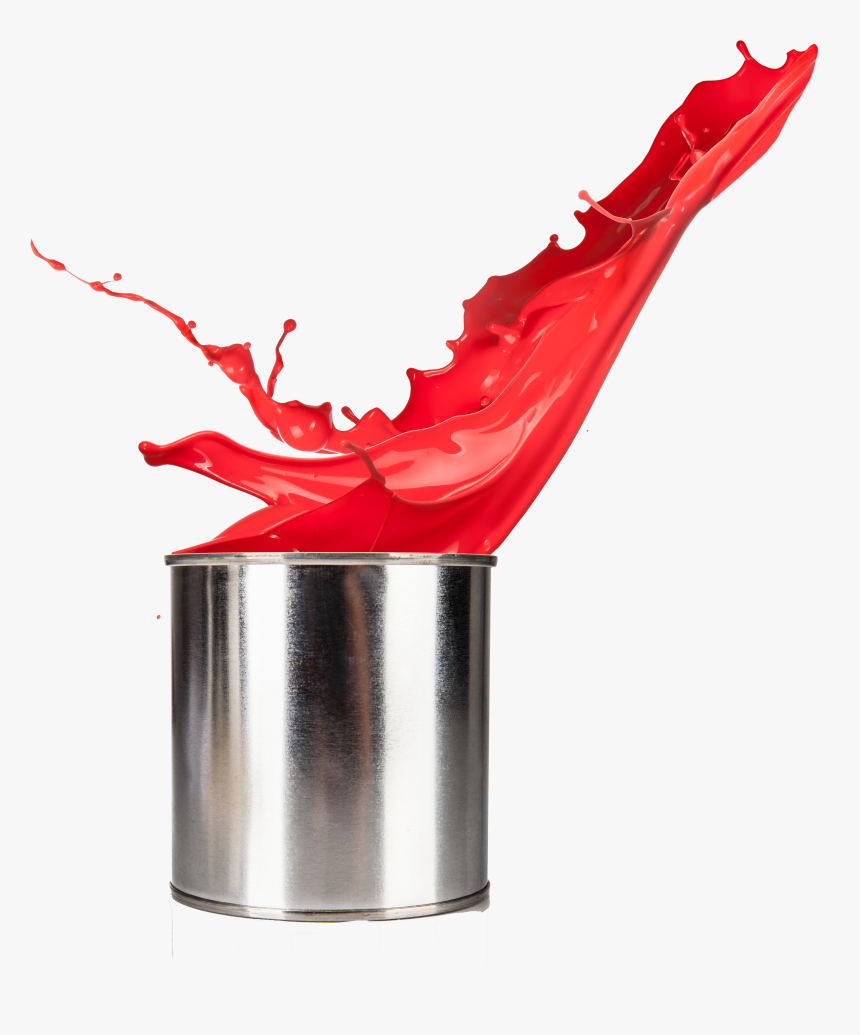 Bucket Transparent Red Paint - Red Paint Bucket Png, Png Download, Free Download