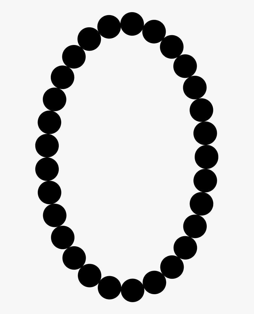 Pearl Necklace Silhouette Png, Transparent Png, Free Download