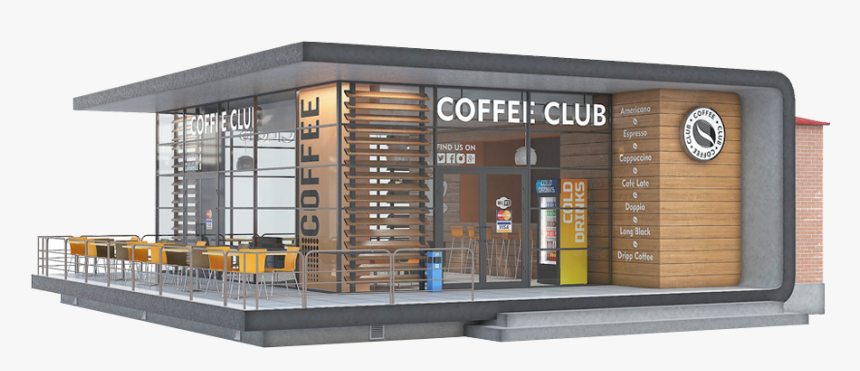 Coffee Shop 3d Model, HD Png Download, Free Download