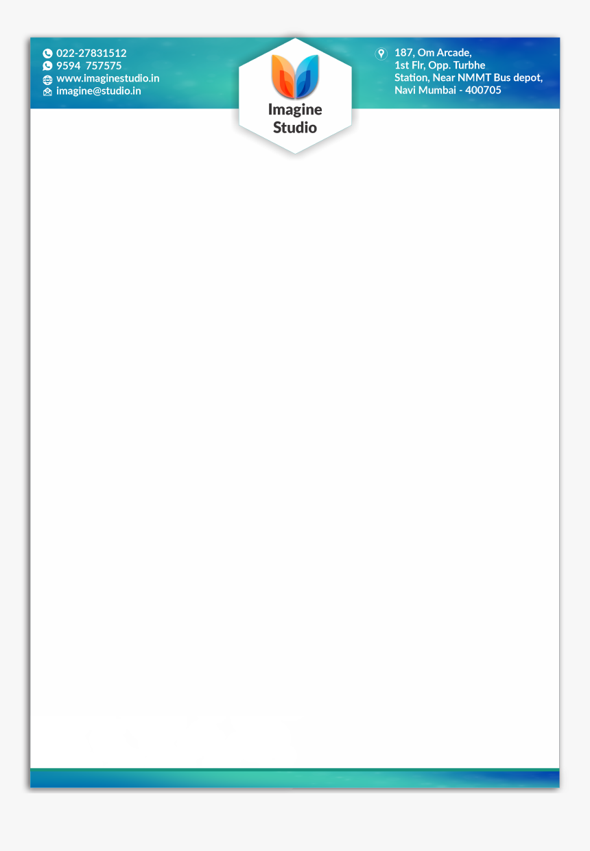 Clip Art Free Design Companyletterheadformat - Letterhead Format For Enterprises, HD Png Download, Free Download