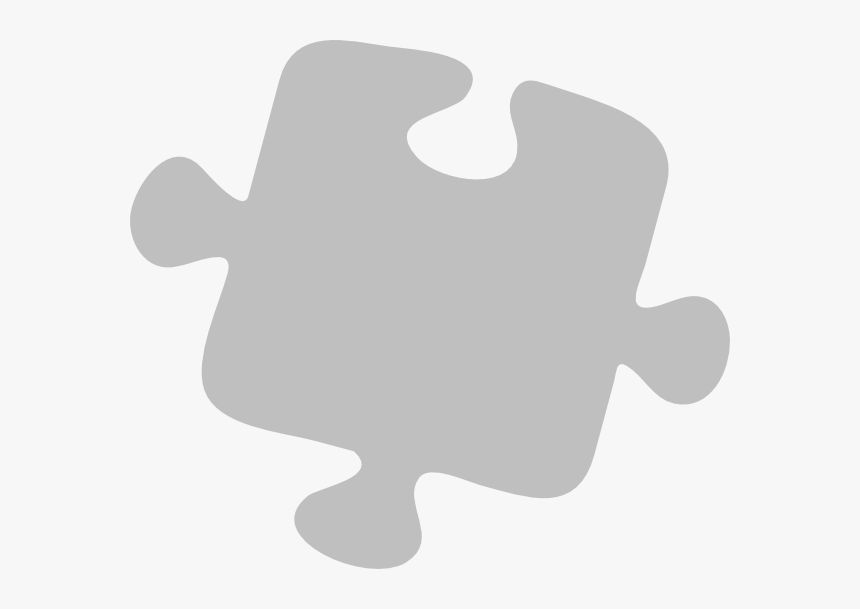 Gray Puzzle Piece Png, Transparent Png, Free Download