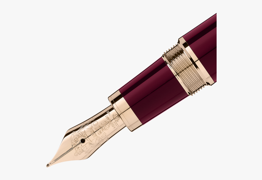 Montblanc John F - Montblanc Jfk Burgundy Fountain Pen Nib, HD Png Download, Free Download