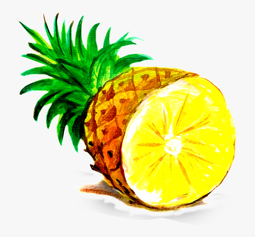 Pineapple Cartoon Transparent - Transparent Pineapple Png Cartoon, Png Download, Free Download