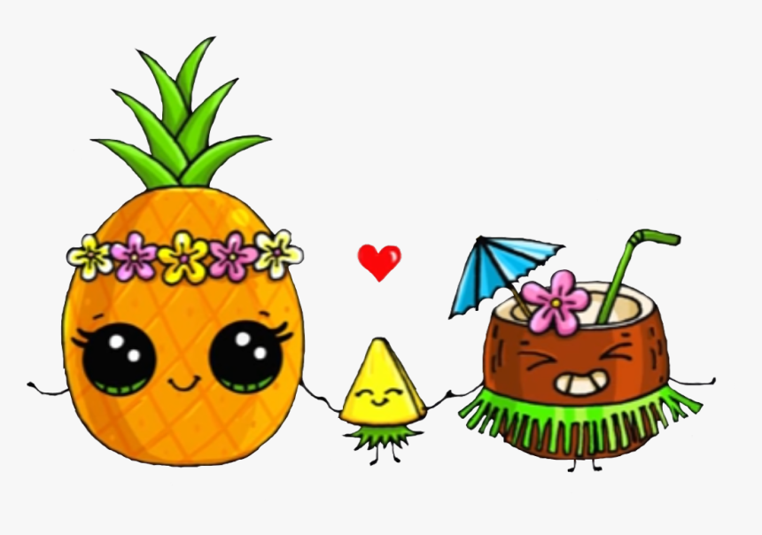 #lai #luau #pineapple #coconut #hulua #mydrunkenmonkey - Food Draw So Cute, HD Png Download, Free Download