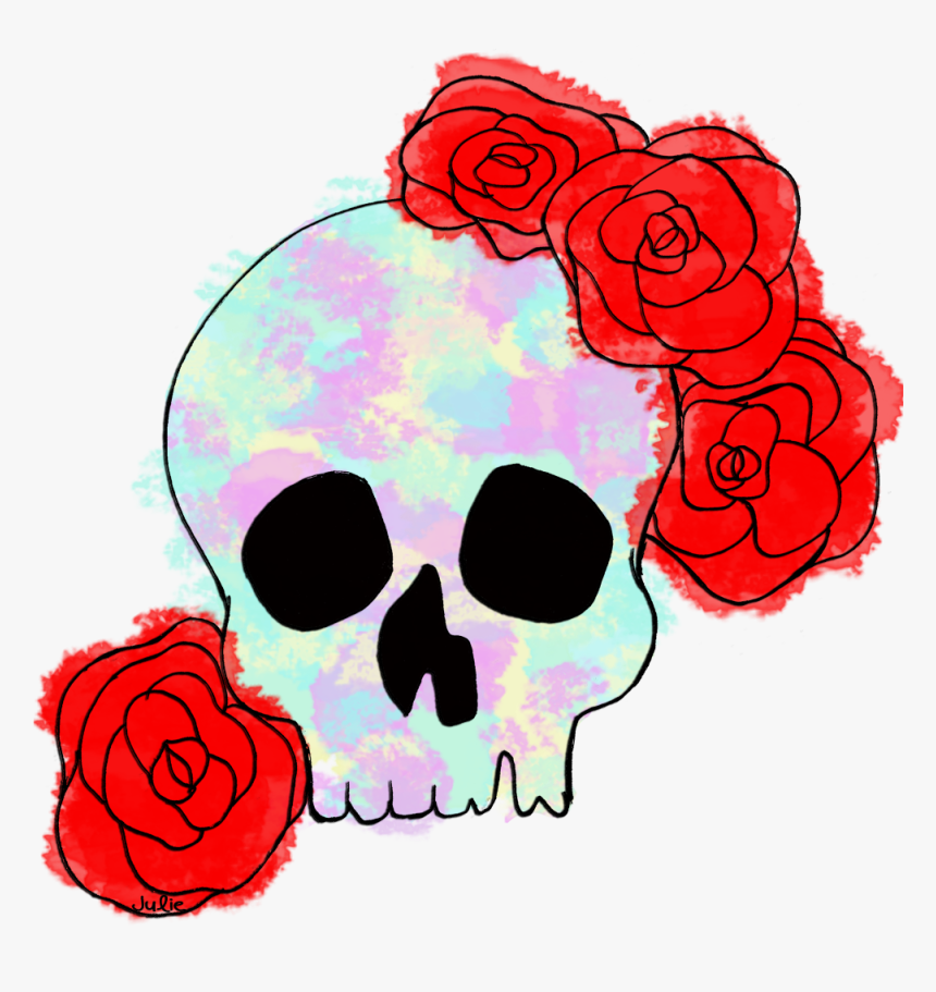 Clip Art Design Julie Erin Designs - Sugar Skull Floral Clipart, HD Png Download, Free Download