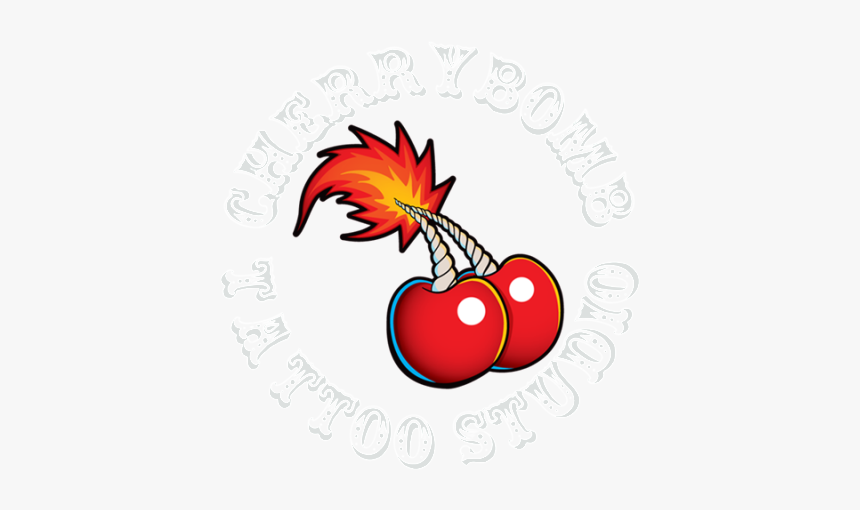 Cherrybomb Studio Cherry Bomb Tattoo Free Hq Image - Cherry Bomb Clip Art, HD Png Download, Free Download