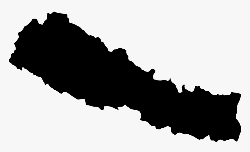 Nepal - Outline Map Of Nepal, HD Png Download, Free Download