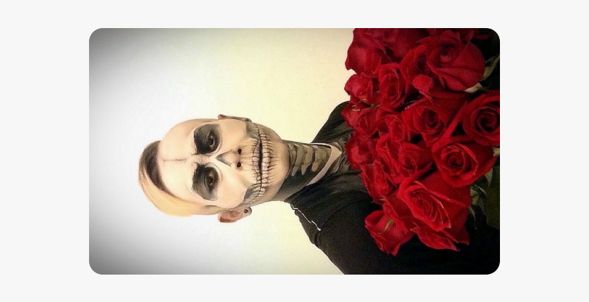 Skull Tux And Roses Photograph Doormat 30"x18" - Garden Roses, HD Png Download, Free Download