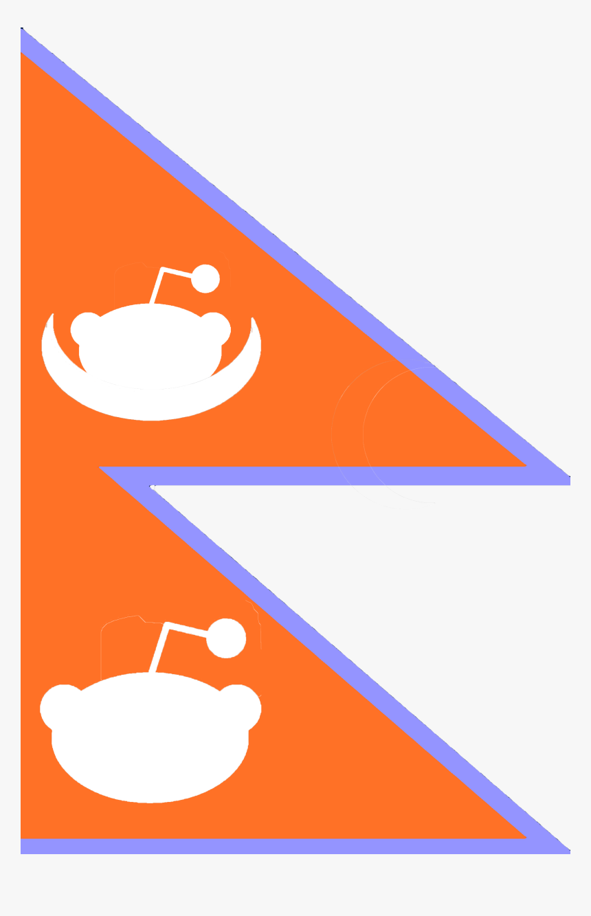 Nepal-style Flag Of Reddit , Png Download, Transparent Png, Free Download