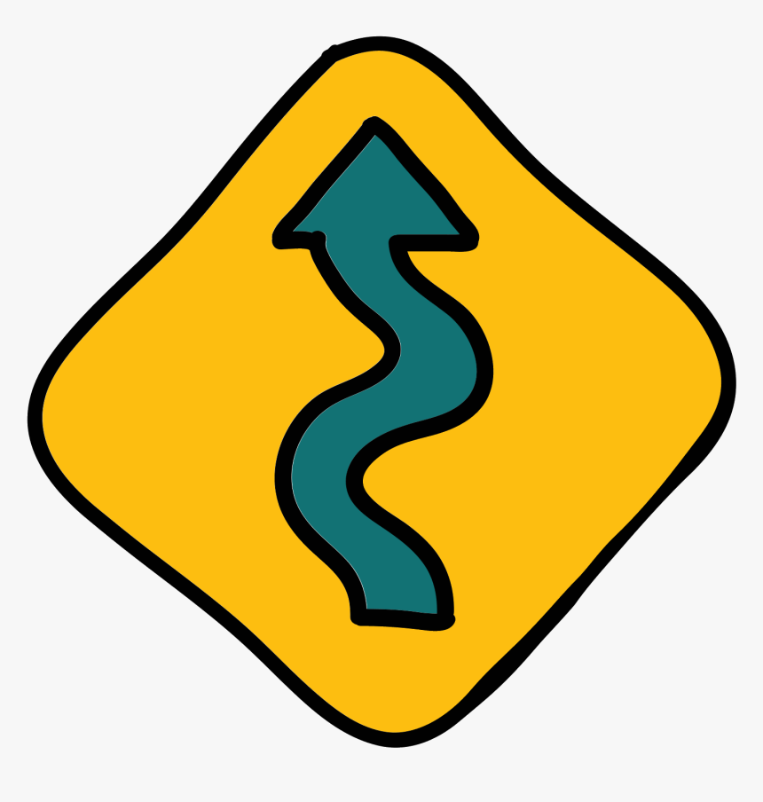 Svg Royalty Free Download Wavy Free Download Png And - Transparent Background Road Signs, Png Download, Free Download