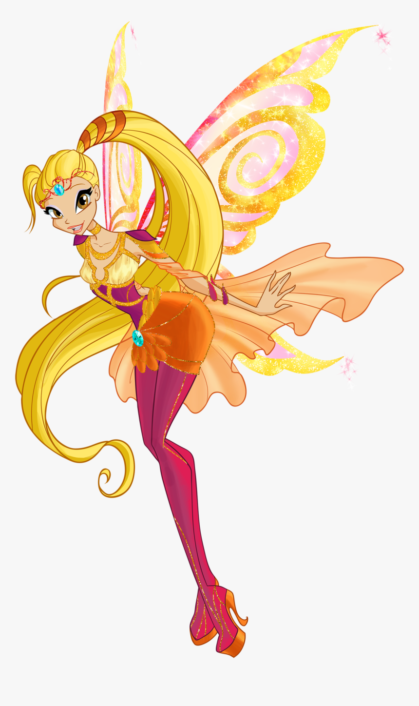 Winx Club Transparent Background Png - Winx Club Stella Bloomix, Png Download, Free Download