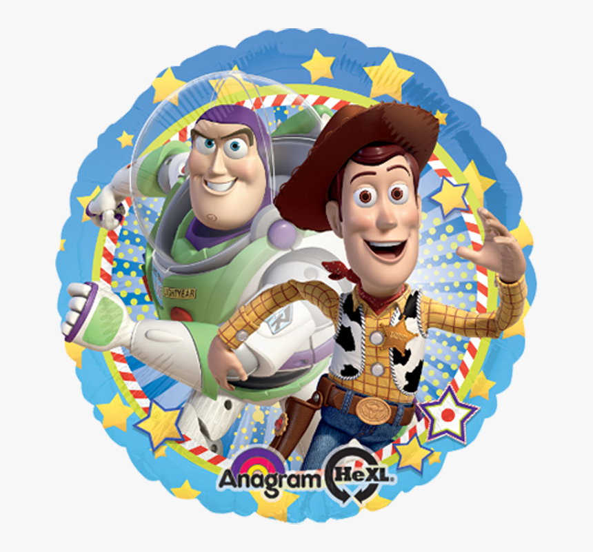 1 Toy Story Woody & Buzz Foil Balloon , Png Download - Toy Story Buzz Y Woody, Transparent Png, Free Download