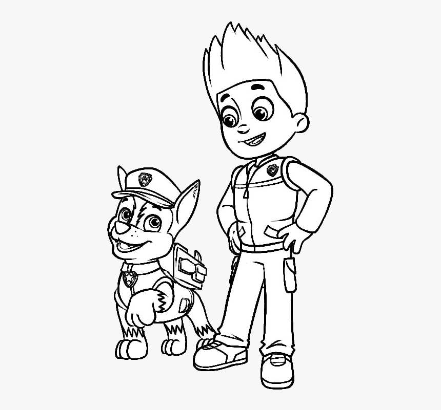 Thumb Image Full Size Paw Patrol Coloring Pages, HD Png Download