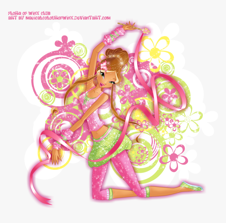 Flora Winx Dancer By Winx Club Flora Season 8 Hd Png Download