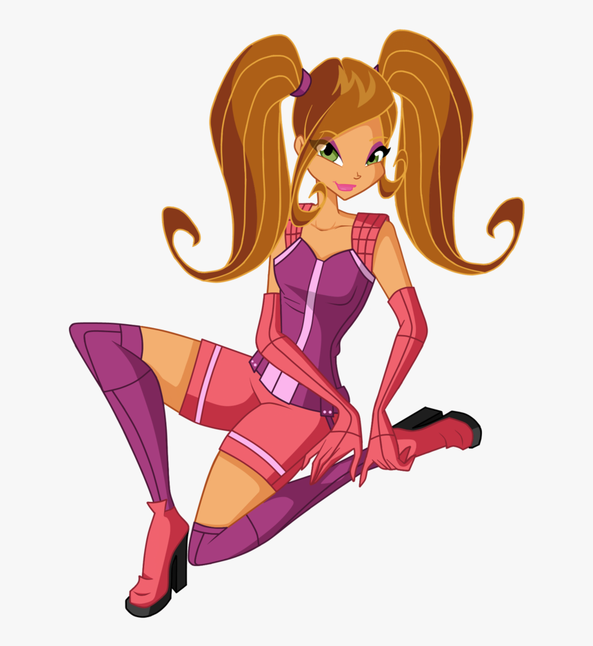 Winx Club Who Looks Best With Pigtails - Winx Flora Season 5, HD Png Download, Free Download