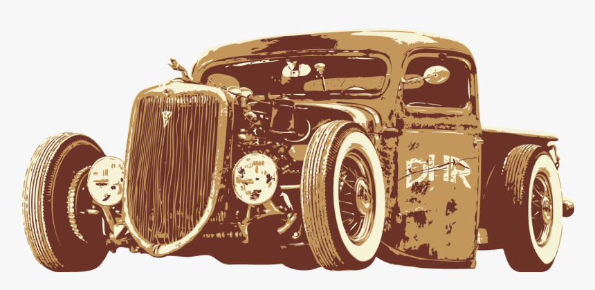 Digital Hot Rod - Rat Rod Png, Transparent Png, Free Download