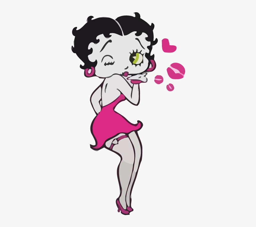 Betty Boop Kisses Vector, HD Png Download, Free Download