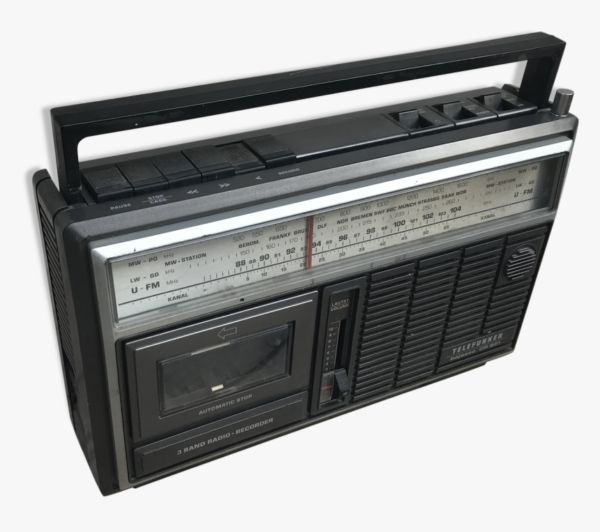 Former Radio Laptop Telefunken Bajazzo K7 Vintage Radio - Cassette Deck, HD Png Download, Free Download