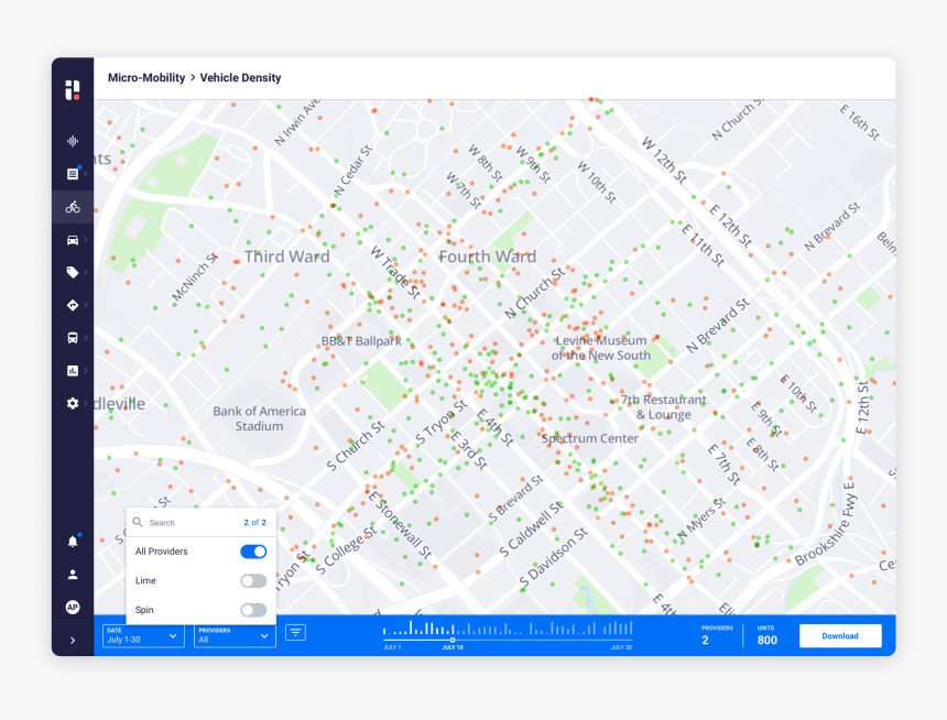 Image Of Micro-mobility Map View - Map, HD Png Download, Free Download